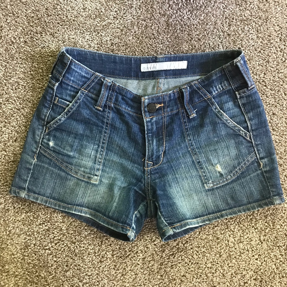 Distressed Jean Shorts